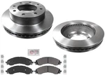 Duty Carbon Disc Brake Rotors Pads Hardware For 21-22 Gmc Savana Express 2500. Fixed Price $324.00.