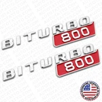 2X Mercedes Brabus Biturbo 800 Side Fender Nameplate Badge Marker Emblem Chrome. Fixed Price $44.99.