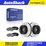 Front Drilled Slotted Brake Rotors Ceramic Pads For Jeep, Liberty 2002-2007. Fixed Price $81.26.