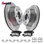 Rear Disc Rotors Ceramic Brake Pads For Gmc Sierra 1500 Safari Chevy Astro. Fixed Price $91.90.