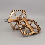 Cnc Aluminum Mtb Bike Pedals Brown 3 Bearings Flat Road Mountain Bicycle. Fixed Price $44.99.