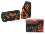Orange Gunmetal Automatic Brake Gas Pedal Pads For G37 350Z 370Z Altima Sentra. Fixed Price $12.99.