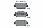 Textar 2299401 Brake Pad Set, Disc For Mitsubishi, (gac). Fixed Price $78.52.