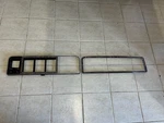 1973-1979 Bronco Dash Trim Bezel Chrome With Wood Grain. Fixed Price $90.00.