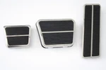 71-72 Chevy C10 Truck Deluxe Gas, Brake & Emergency Pedal Pads W/stainless Trim. Fixed Price $46.95.
