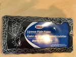 2 Pc Set Black With Spider Print Metal License Plate Frames Car Truck Suv. Fixed Price $18.99.