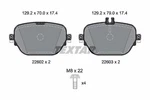 Textar 2260203 Brake Pad Set, Disc For Mercedes-benz, (bbdc). Fixed Price $92.67.
