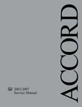 2003-2007 Honda Accord 4 Cyl Only Factory Shop Service Manual. Fixed Price $112.59.