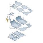 New Volkswagen Teramont Footrest Bracket 3CN864775 Original No Duty To. Fixed Price $31.48.