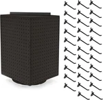 Rotating Countertop Display With Peg Hooks Included, 14"X14"X20" Retail. Fixed Price $44.99.