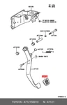 Genuine Oe Brake Pedal Pad, 4712150010 For Toyota 47121-50010. Fixed Price $11.53.
