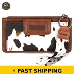 Montana West Cow Print Wallet For Women - Rfid Zipper Clutch. Fixed Price $51.99.