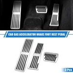 3PCS Car Gas Accelerator Brake Foot Rest Pedal Ford Explorer Silver Tone. Fixed Price $42.49.