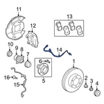 For Toyota Tacoma 2005-2011 9008094073 Front Left Brake Hydraulic Hose. Fixed Price $61.93.