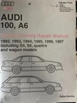Audi 100, A6 Offical Factory Repair Manual Volume Three. Fixed Price $200.00.
