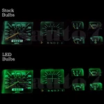 Dash Cluster Gauge Green Led Light Bulb Kit Fit 80-86 Ford F100 F150 F250 Bronco. Fixed Price $13.99.