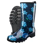 Hisea Women's Rubber Rain Boots Mid-calf Waterproof Glossy Printed Garden. Fixed Price $33.99.