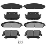 Automuto D1058 & D1057 Front Rear Ceramic Brake Pads Set Fit For 2005-2019 Ch.... Fixed Price $84.33.