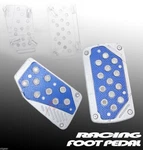 New Blue Foot Pads Cailver Gas Brake Rbon Scar Racing Pedals. Fixed Price $13.99.
