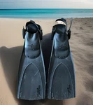 Sea Quest Accelerator Black Diving Fins Flippers Size Xl Made Italy Scuba. Fixed Price $18.35.
