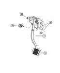 Genuine Mopar Brake Pedal 4779434AC. Fixed Price $7.35.