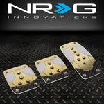 Nrg Gold Carbon Aluminum Mt Racing Pedal 3 Pcs Set Cover Pad Manual Transmission. Fixed Price $35.00.