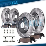 Front & Rear Drilled Rotors + Brake Pads For Dodge Ram 1500 Durango Chrysler. Fixed Price $266.47.