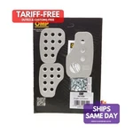 Omp OA0-1030, Kit Natural Aluminum Pedal Set Smooth Aluminium Performance Part. Fixed Price $75.82.