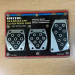 Spectre Black/grey 3-PIECE Pedal Pads Import Car/truck Manual Trans Easy Install. Fixed Price $15.99.