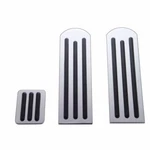 United Pacific Chrome Aluminum Peterbilt Pedal Set W/ Rubber Insert- Black 70258. Fixed Price $192.98.