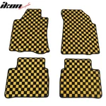 Fits 13-18 Nissan Altima Sedan Floor Mats Checkered Carpets Black Yellow Plaid. Fixed Price $49.99.