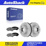 Front Drilled Slotted Brake Rotors Ceramic Pads For Jeep, Liberty 2002-2007. Fixed Price $78.12.