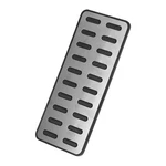 Autohaux Vehicle Foot Rest Pedal Cover 8.27''X3.43'', Black, Silver Tone. Fixed Price $21.45.