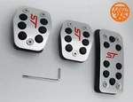 Ford Focus St Alloy Brake Clutch Accelerator Pedal Covers MK2 & MK3 Kit Uk. Fixed Price $26.72.
