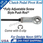 Fix Sloppy Clutch Pedal For Dodge Neon SRT4 03-05 Adjustable Push Rod W/e-clip. Fixed Price $22.99.