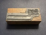 Ski Pennsylvania Vintage Letterpress Printing Block - 7 Springs, Hidden Valley. Fixed Price $30.00.
