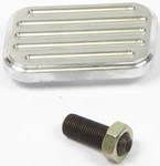 Lokar Billet Aluminum Standard 3" X 2" Brake Pedal Pad With Ball Milled Finish. Fixed Price $72.99.