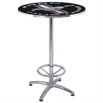 Summit Gifts 42303, Table, Tri-bar Pub Style, 41.0 In. Tall, 27.0 Od,. Fixed Price $216.99.