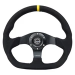 Steering Wheel 3-SPOKE Flat Bottom Black Alcantara Reinforced. Fixed Price $208.03.