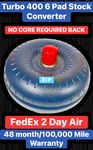 Gm Chevy Turbo TH400 6 Pad Stock Converter No Core Required Fedex 2 Day Air. Fixed Price $159.95.