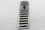 Maserati Ghibli, Dead Pedal, Metal, Scratches, Used, P/n 673000077. Fixed Price $75.00.