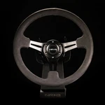 Nrg Steering Wheel 350MM 3" Deep Black Leather W/ Alcantara Stitching RST-018SA. Fixed Price $208.37.