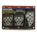 Spectre Black/grey 3-PC Pedal Pads Set Import Car/truck Manual Transmission. Fixed Price $14.99.