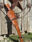 33" Genuine Leather Hand Tooled Rifle Cover Scabbard For Winchester 1892 Case. Fixed Price $161.14.
