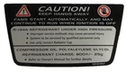 Gm Nos 92121957 Radiator Shroud Refrigerant Decal For 2005-2006 Pontiac Gto. Fixed Price $39.98.