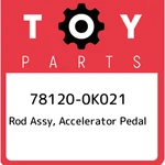 78120-0K021 Toyota Rod Assy, Accelerator Pedal 781200K021, New Genuine Oem Part. Fixed Price $190.34.