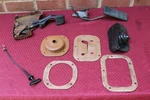 72 73 Jeep Commando Parking Brake Thottle Pedal Shifter Transfer Case Tan Boots. Fixed Price $150.00.