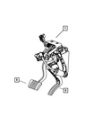 Genuine Mopar Brake Pedal Module 4721901AD. Fixed Price $125.25.