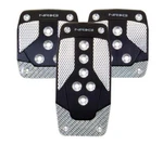 Nrg Aluminum Sport Pedal M/t - Black W/silver Carbon. Fixed Price $46.49.
