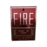 Fire-lite Red Manual Alarm Pull Station Push In Then Down. Fixed Price $25.99.